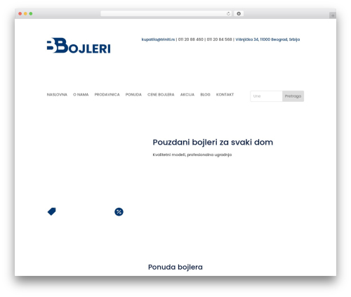 WordPress theme Divi - bojleri.net