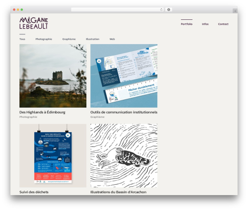WordPress theme Essu - meganelebeault.fr