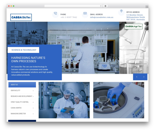WordPress theme LabtechCO - cassabiotec.com