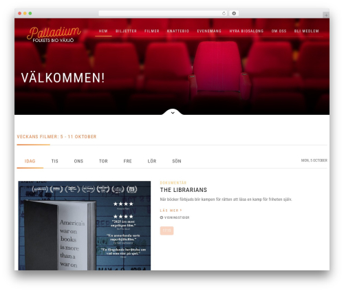 WordPress theme Specto - www.palladiumvaxjo.se