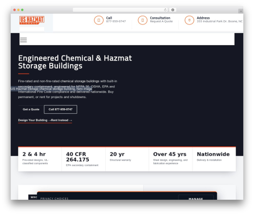 WordPress theme Tectxon - ushazmatstorage.com