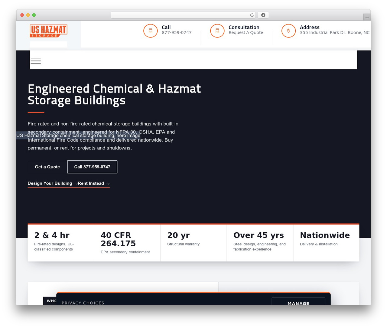 WordPress theme Tectxon - ushazmatstorage.com