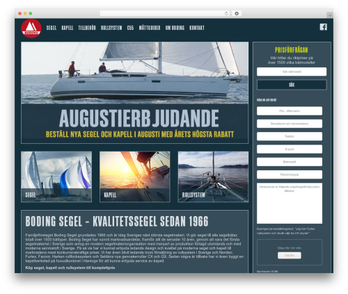 WordPress website theme Boding Segel - 2016 - boding.se