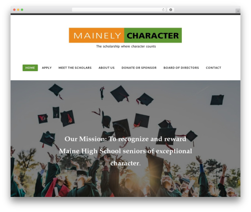 WP theme Radcliffe 2 - mainelycharacter.org
