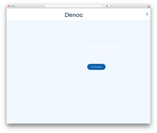 Xcare theme WordPress - denochearing.com