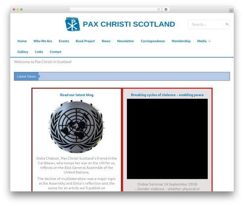 Astra WordPress theme - paxchristiscotland.org