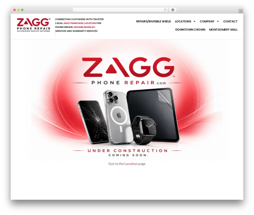 Hello Elementor WordPress theme - zaggphonerepair.com