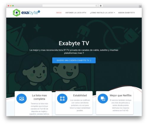 Materialis WordPress page theme - exabytetv.info