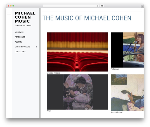 Minimal Grid theme WordPress - michaelcohenmusic.com Minimal Grid theme WordPress - michaelcohenmusic.com