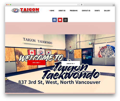 Theme WordPress KnockOut - taigontaekwondo.ca