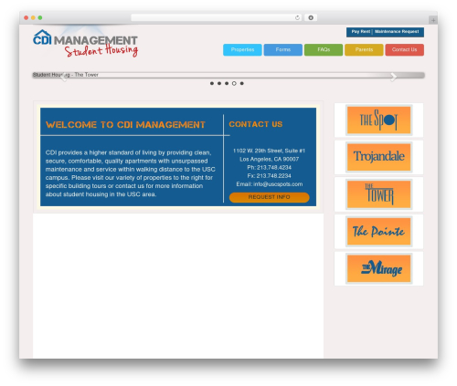 Wordpress Shuttle Framework WordPress theme - uscspots.com