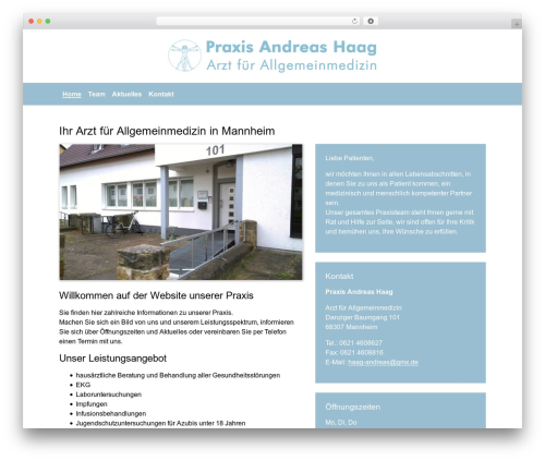 WordPress website theme MOPS Wordpress - haag-allgemeinmedizin.de