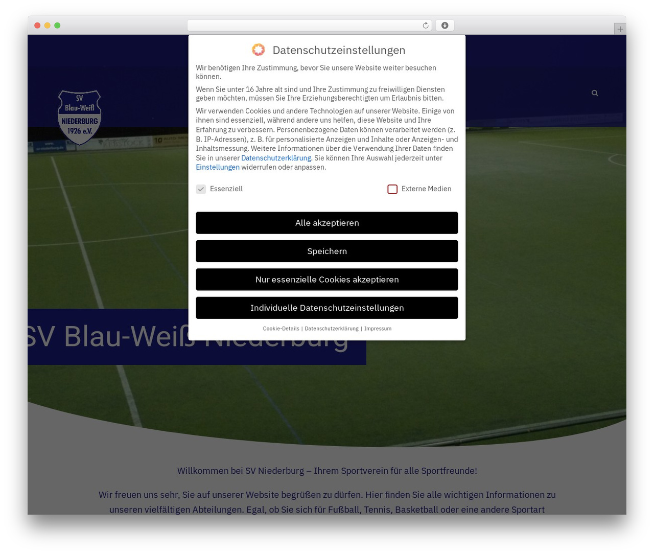BigSlam WordPress website theme - sv-niederburg.de