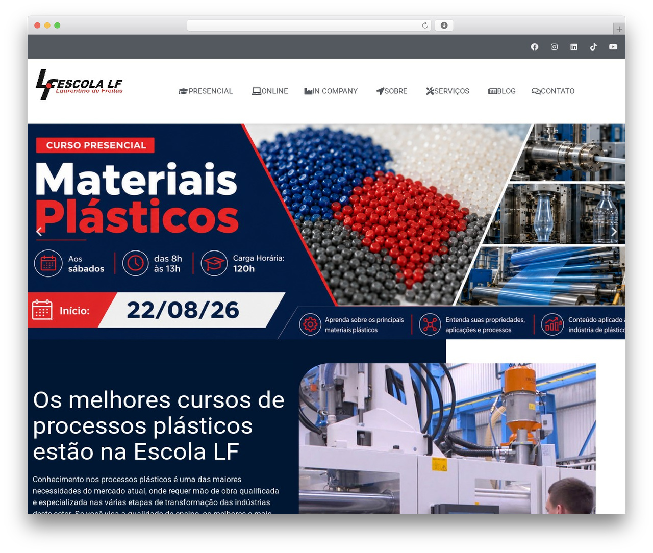Hello Elementor WordPress theme - escolalf.com.br