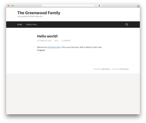 Theme WordPress First - thegreenwoodfamily.net Theme WordPress First - thegreenwoodfamily.net