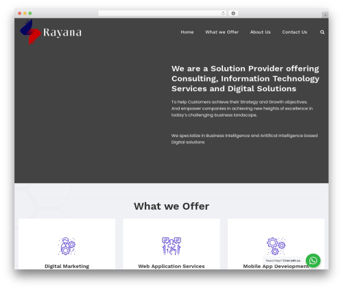 Theme WordPress Intech - rayanaspark.com