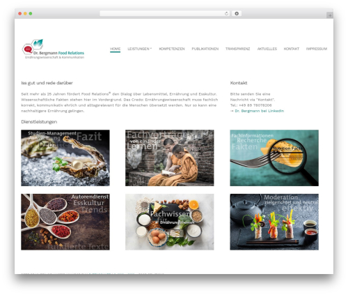 Hellomouse WordPress theme - food-relations.de