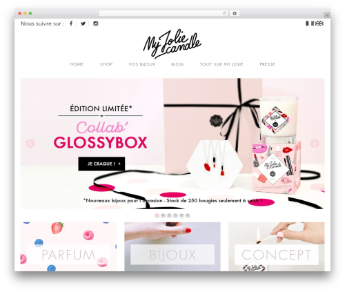 Theme WordPress choco - bougiebijou.fr