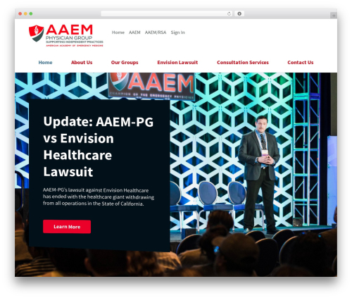 WordPress theme AAEM Theme - aaemphysiciangroup.com