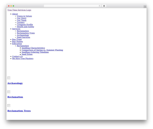 WP theme Barebones - treetimeservices.ca
