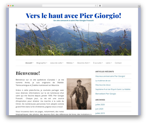 Daniela WordPress theme - piergiorgio.ca