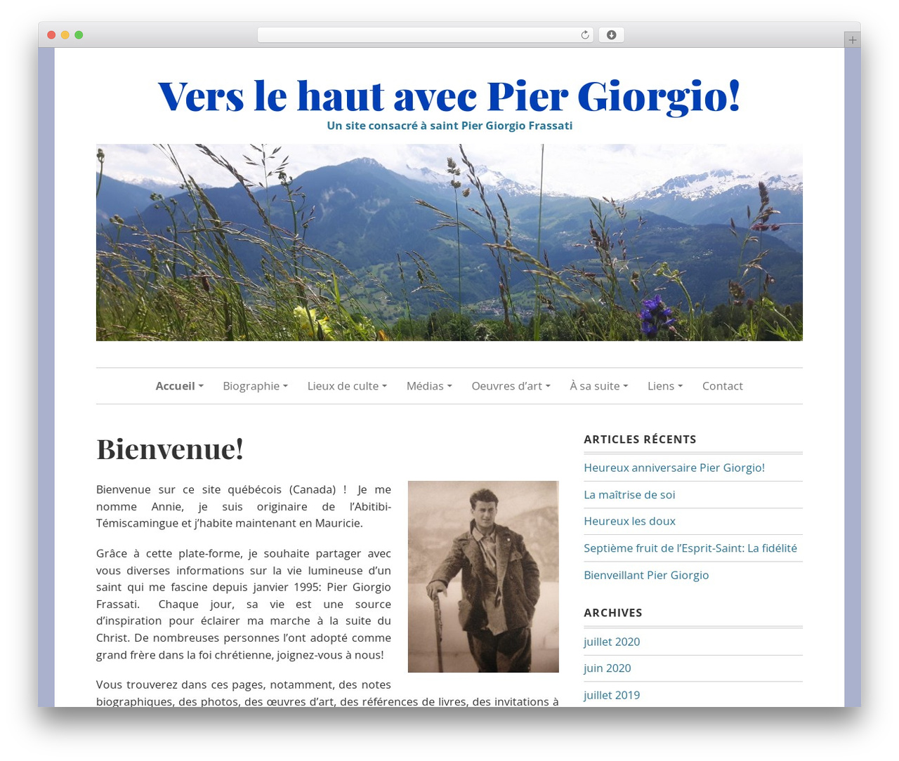 Daniela WordPress theme - piergiorgio.ca