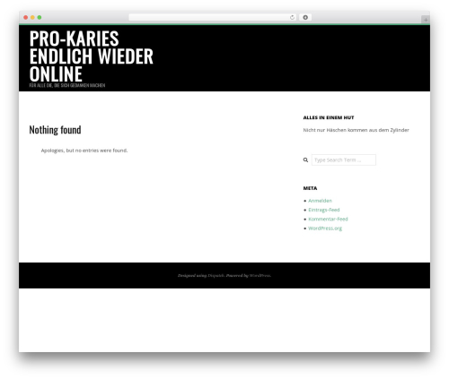 Dispatch theme WordPress - pro-karies.de