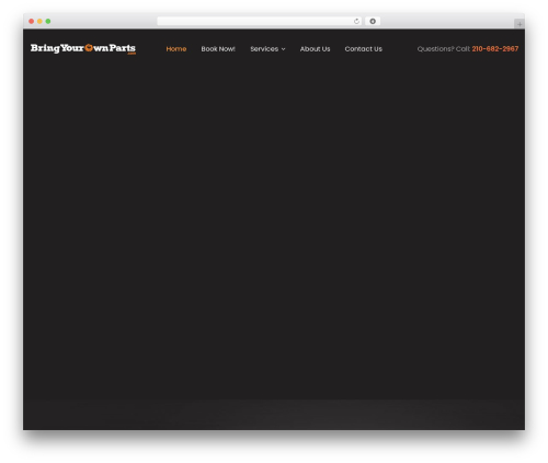 EnginX theme WordPress - bringyourownparts.com