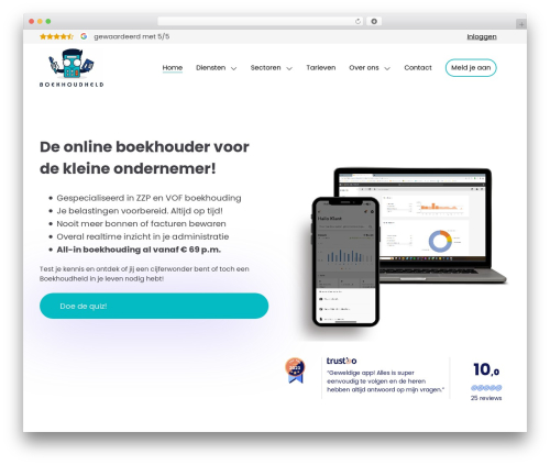 fluidify WordPress theme - boekhoudheld.nl