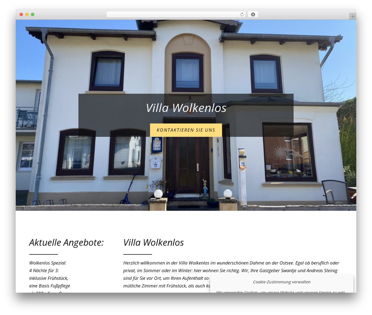 Constructor top WordPress theme - villa-wolkenlos.de