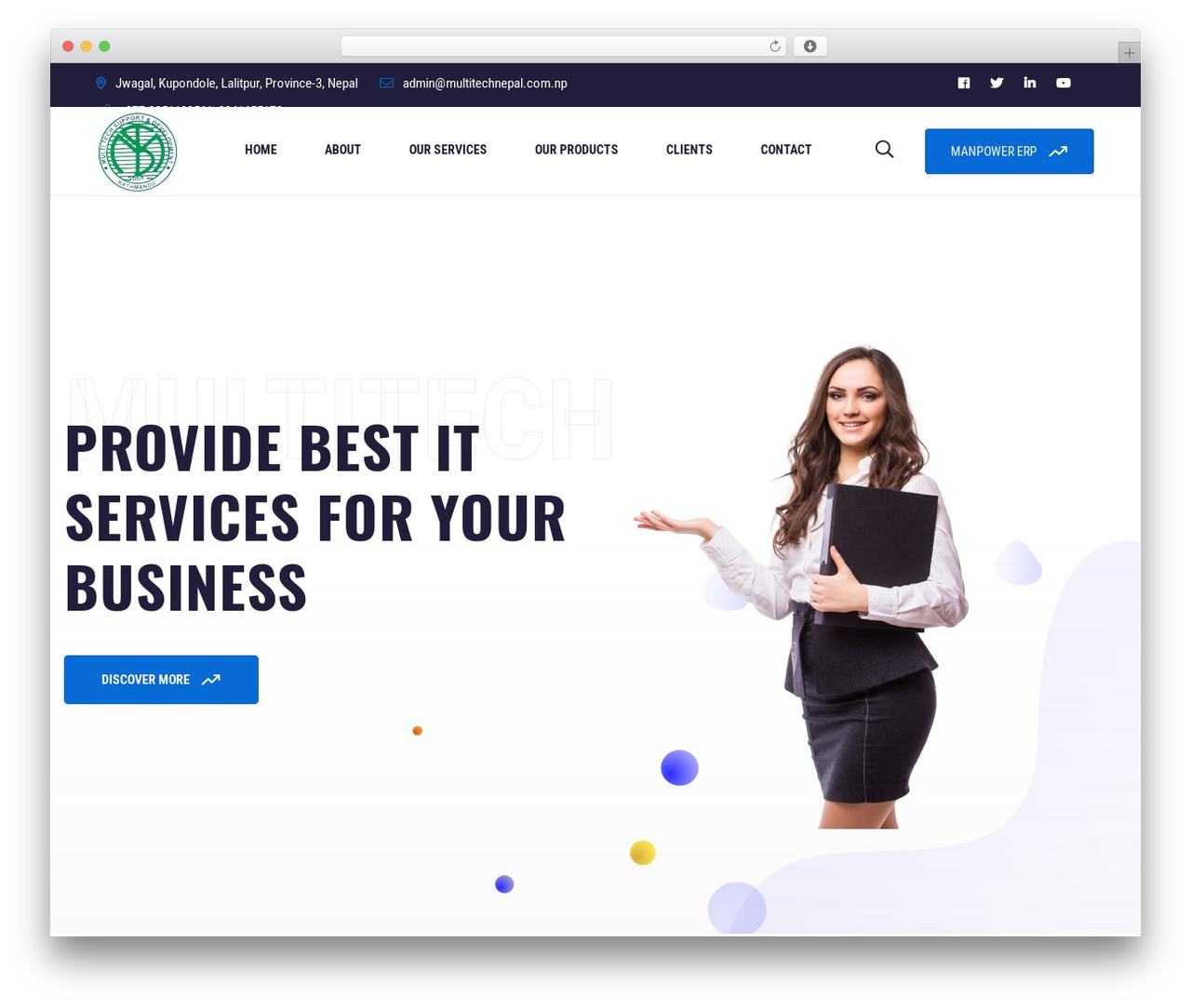 multitech64 top WordPress theme - multitechnepal.com.np