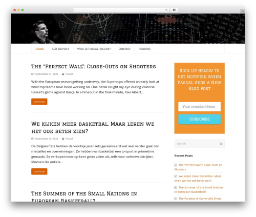 PascalMeurs WordPress theme - pascalmeurs.com