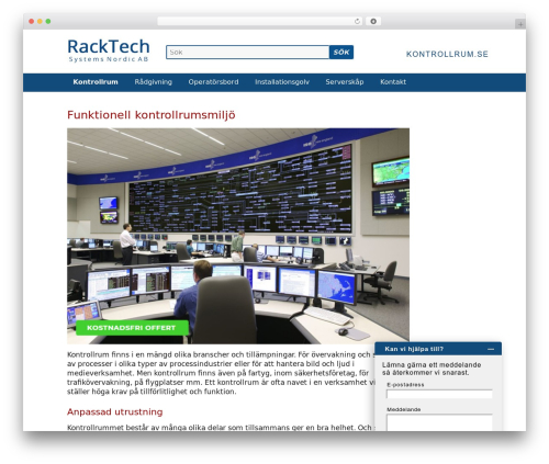 Racktech2 best WordPress theme - kontrollrum.se