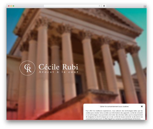 WordPress theme Eight Degree - cecilerubi-avocat.fr