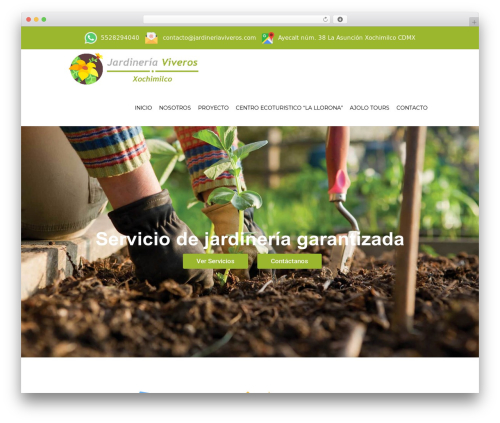 Best WordPress theme Elegante - jardineriaviveros.com