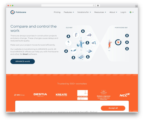 Pointscene Theme Development - By Kokku WordPress theme - pointscene.com