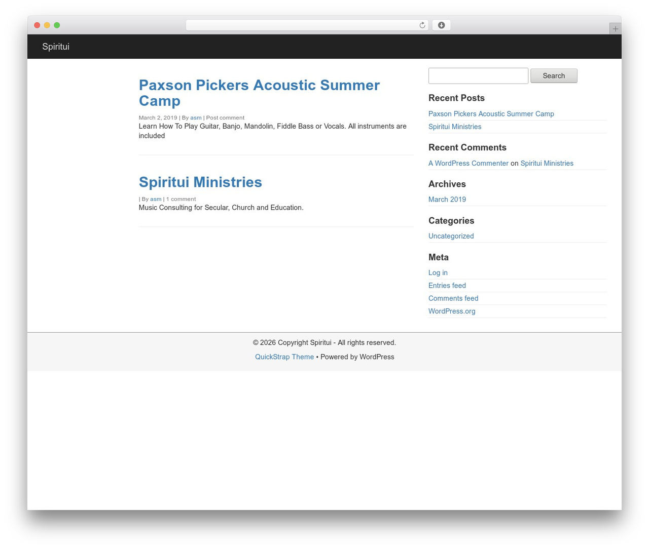 QuickStrap WordPress theme - spiritui.com QuickStrap WordPress theme - spiritui.com