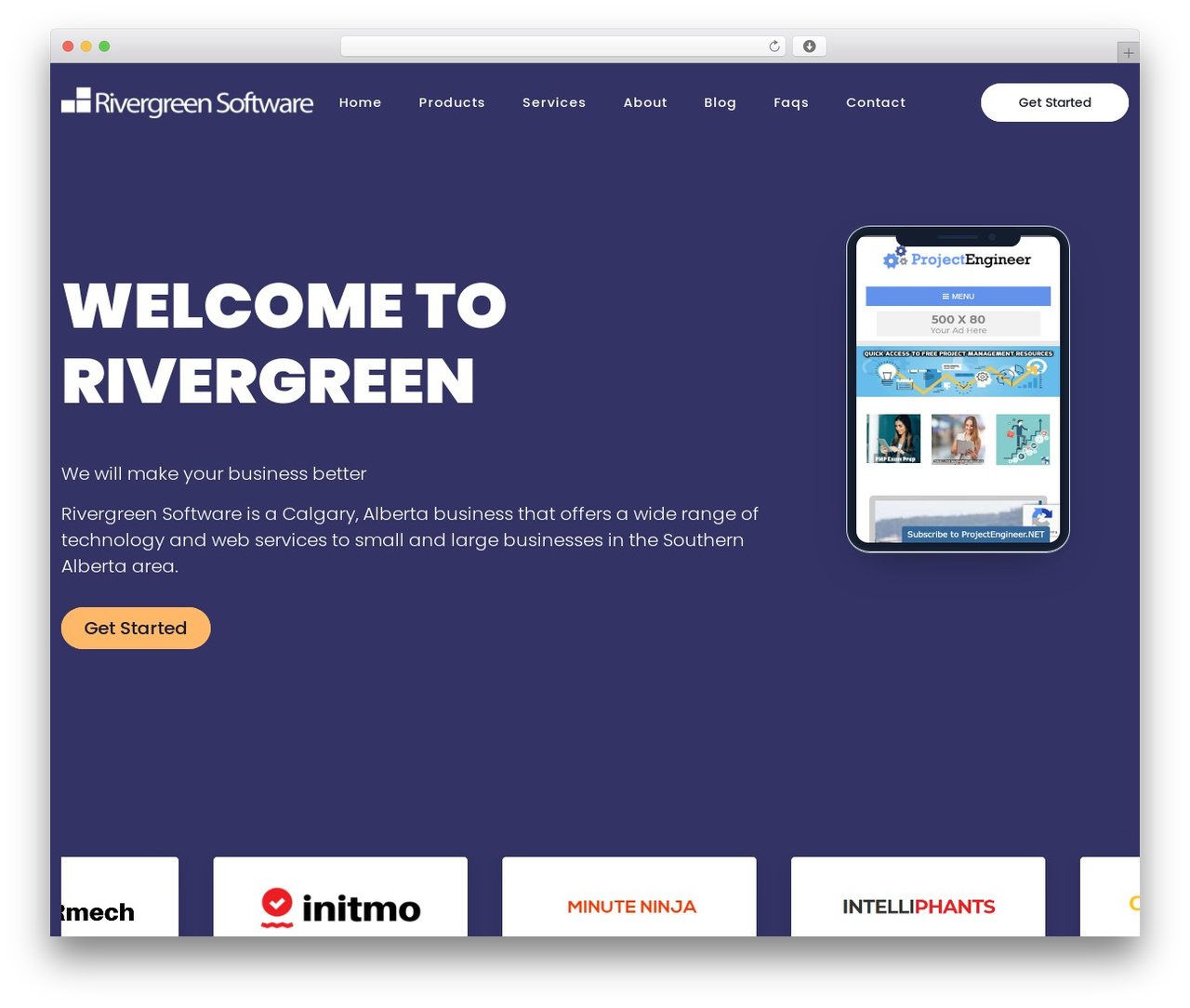 Rivergreen Software - Cloud Platform WordPress theme - rivergreensoftware.com