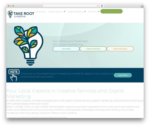 Theme WordPress Hello Elementor - takerootcreative.com