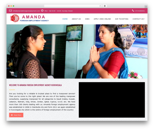 WordPress theme Constro - amandaforeignemployment.com