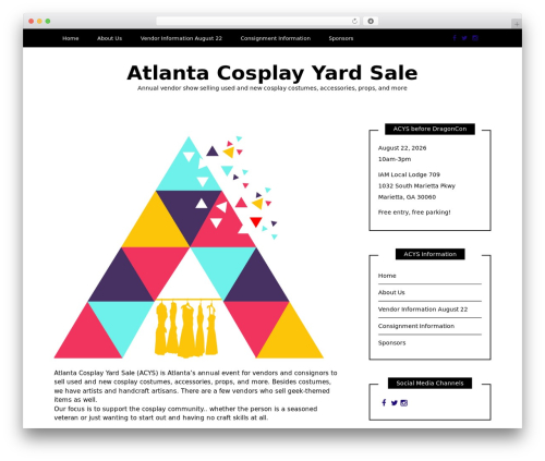 WP theme Writee - atlantacosplayyardsale.com WP theme Writee - atlantacosplayyardsale.com