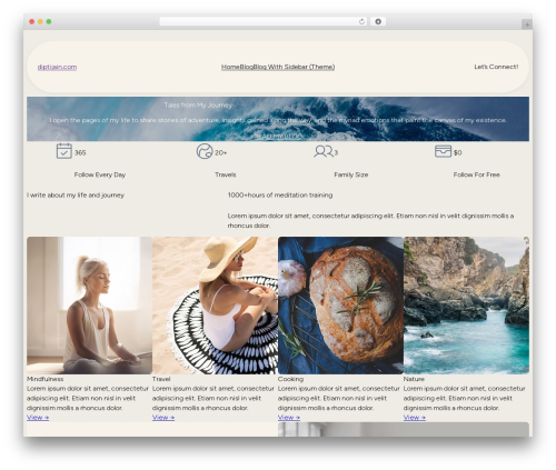 Beiged WordPress theme - diptijain.com