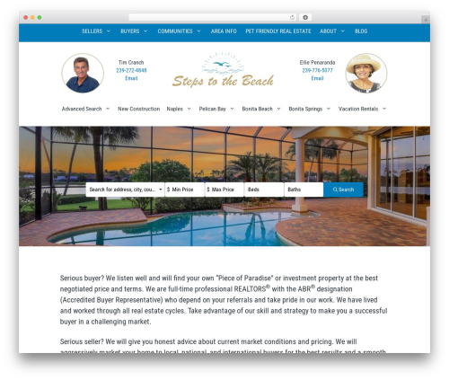 GeneratePress WP theme - stepstothebeach.com