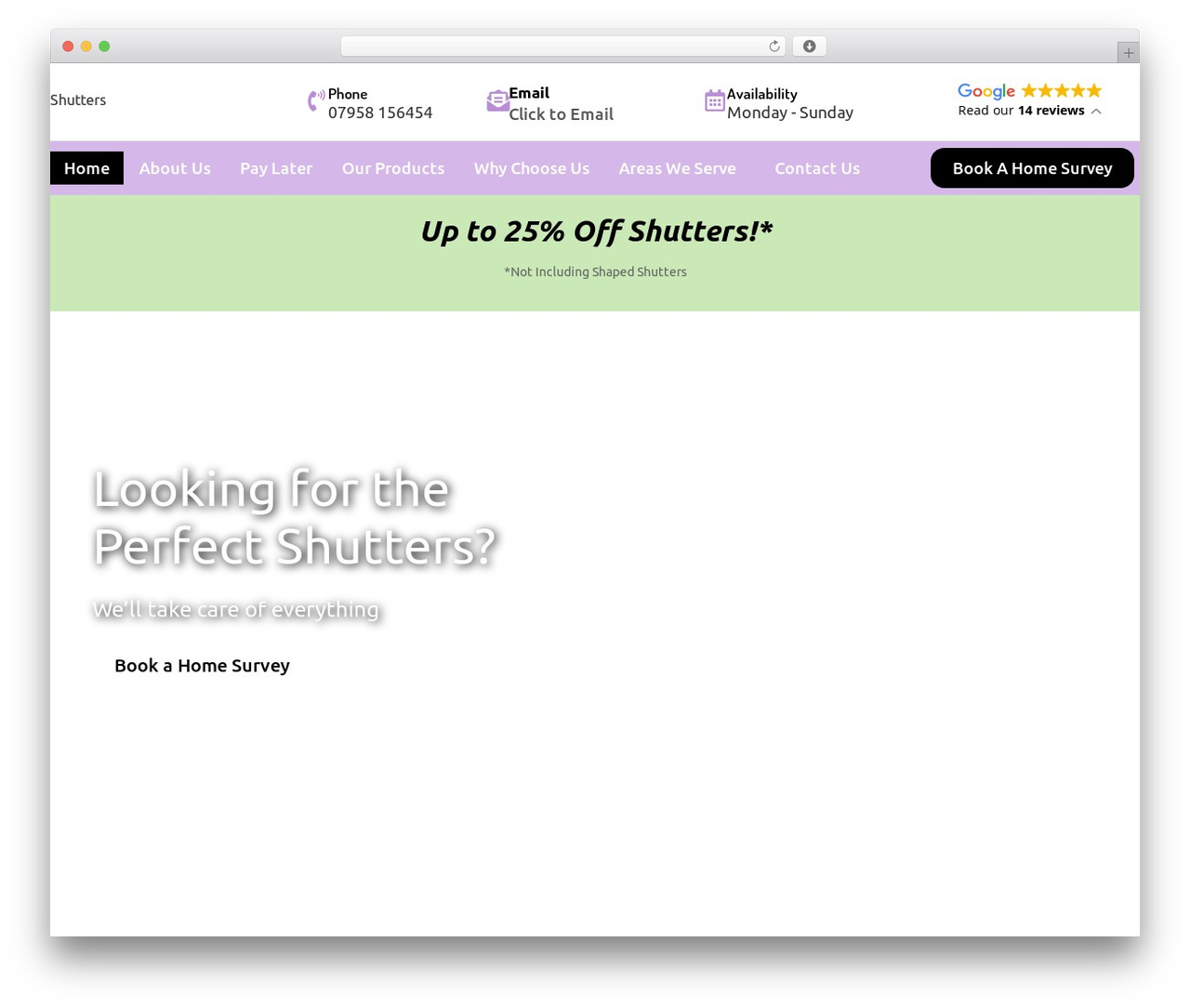 Hello Elementor WordPress theme - paylatershutters.co.uk