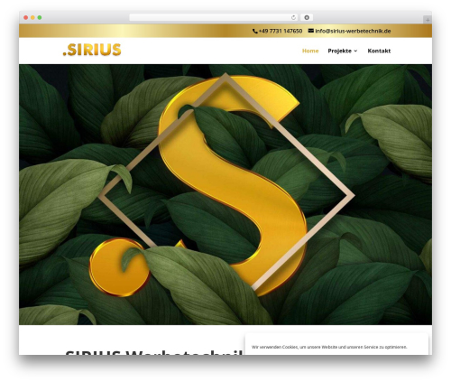 Theme WordPress Divi - sirius-werbetechnik.de Theme WordPress Divi - sirius-werbetechnik.de