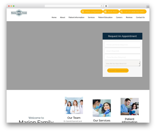 Theme WordPress DoctorGenius Framework - marionfamilydentist.com