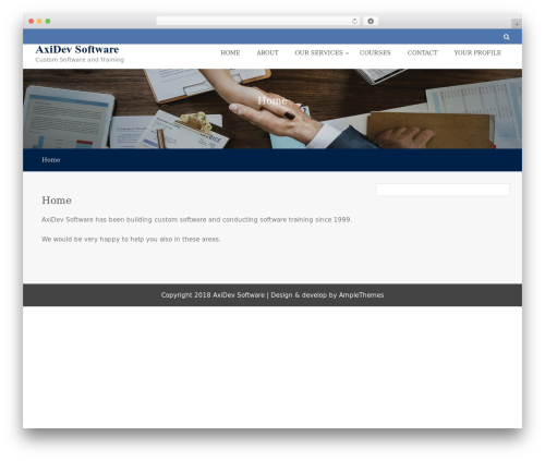 Theme WordPress Education Method - axidev.com