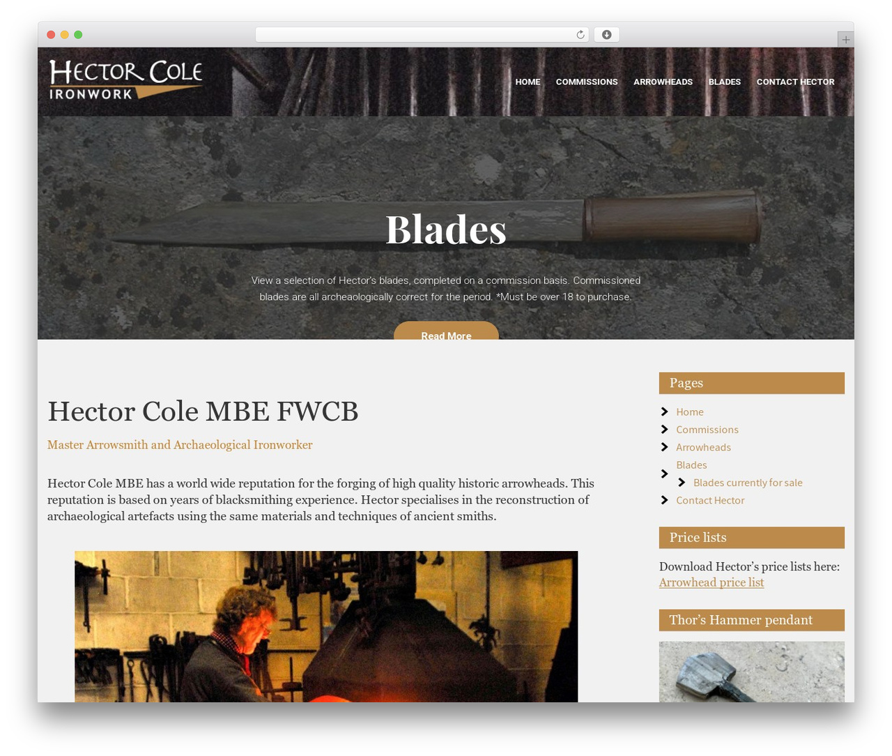 WordPress theme Change - hectorcoleironwork.com WordPress theme Change - hectorcoleironwork.com