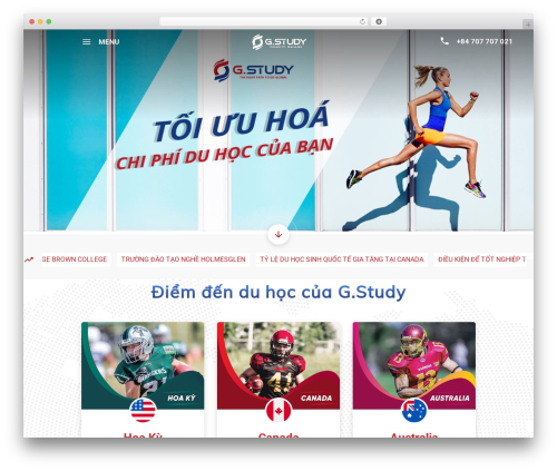 WordPress theme G-Study - gstudy.vn