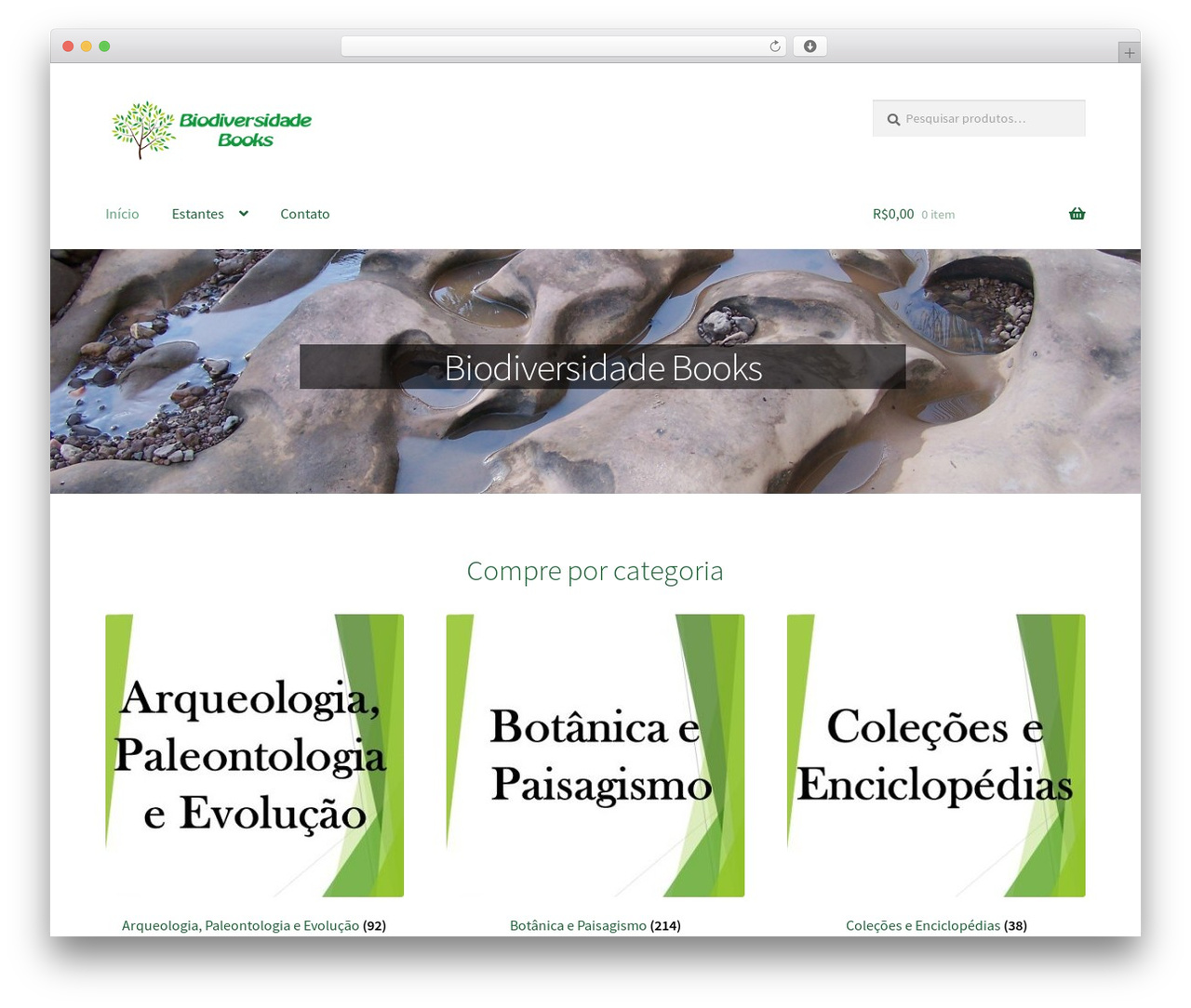 WordPress theme Storefront - biodiversidadebooks.com
